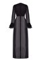 Muriel Chiffon Ruffle Dress Black - 5