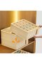 Two-piece underwear, bra, and sock storage box cabinet with foldable drawers for home hotel - 2