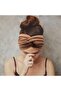 Headbands 4pc vintage elastic crisscross coffee/beige/navy/black. - 2