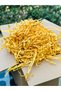 Crinkle Paper Mustard Yellow 500 Gr – Z Zigzag Crinkle Paper, Box Filler, Gift Decoration and Packaging Paper