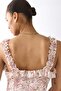 Ruffled crêpe dress - 4