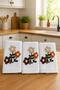 Spring 3-Piece Embroidered Gift Dowry Set 100% Cotton Kitchen Towel Set Boxed 30X50 cm - 3