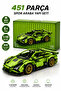 451 Piece Sports Car Building Set 1:18 Scale Pull Back Pull-Back Toy Car Building Kit Ages 6+ Legosu