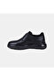 Men's Black Rubber Laced Thick Soled Leather Shoes - 3
