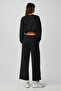 Dewanna Women's Long Sleeve Crop Black Tracksuit Set - 7