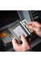 محفظة جلدية نحيفة بجيب أمامي، تصميم بسيط، حماية من تقنية RFID، حجم متوسط - 7