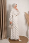 Pamuklu Puantiyeli Elbise - 4