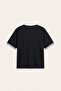 100% Cotton Boxy Fit Embroidered Polo Collar T-Shirt H4424Ax26Au - 2