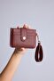 Women's Faux Leather Card Holder I1088Axns - 2