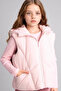 Waterproof Water Repellent Hooded Zippered Light Pink Vest Girl Child G9204A826Au - 3