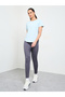 Blue Solid Round Neck Active T-Shirt - 2