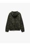 Cotton Camouflage Patterned Comfortable Fit Hooded Zippered Denim Jacket - 6