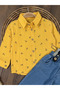 Muslin Strap Belted Anchor Printed Lycra Jeans 3-Piece Baby Boy/Child Set - 6
