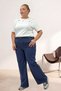 5051 Borupaça Gabardine Trousers with Pocket Detail - Navy Blue - 4