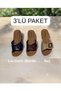 3-piece set women's home balcony garden guest dowry daily street slippers
