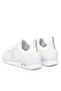 Men's Breathable Mesh Detailed Comfortable Sole White Sneaker with Eagle Logo Motif - 4