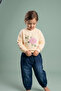 Girls' Floral Printed Sweatshirt and Jogger Pants Set - 2