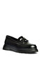Z555129108 Black Genuine Leather Patent Leather Loafers - 6
