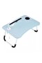 Folding Bed Table Dining Tray Laptop Stand Computer Desk With USB Fan LED Light - 5