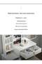 Vanity Table with LED Light Mirror, Multifunctional Makeup Dressing Table with Drawers and Storage Cabinet, Girls and Women's Bedroom Dresser with Open Shelves and Stool, White（SZZ008) - 6