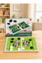 2-Player Shoot and Score Tabletop Football Game – Pull and Drop Mini Football Field - 4