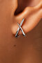 Silver Color Geometric Knot Model Women's Earrings - 5