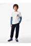 Cotton Long Fake Sleeves Crew Neck Printed T-Shirt