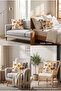 Yıldız Bohemian Punch Embroidered Throw Pillow Cover (Without Inner Filling) - 4