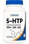 5-HTP 5-هيدروكسي تريبتوفان خالٍ من المواد المعدلة وراثياً وخالٍ من الغلوتين 100 ملغ، 240 كبسولة نباتية