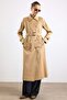 Shirt Collar Double-Breasted Water-Repellent Trench Coat Kamel 6819 - 4