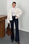 Ecru Plush Short Jacket - 4