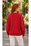 Women's I Feel Good Written Round Neck Long Sleeve Sweatshirt - 2