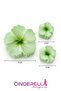 Set of 3 Fuchsia Pink Japanese Rose Hibiscus Flower Hairpin Buckle Set - Hawaiian Summer Beach Hair Clip - 3