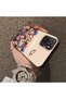 Poco M5S Compatible Silicone Edge Hard Back Case Couple Phone Case with Floral Pattern - 4