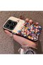 Mi 15t 5g Compatible Silicone Edge Hard Back Case Couple Phone Case with Floral Pattern - 2
