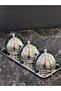 Stainless Steel Tavenna Silver Globe Spice and Sugar Bowl Set, 4 Pieces - 2