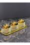 3-Piece Gold Dilvian Crystal Glass Snack Bowl – Nuts and Dessert Serving Set with Butterfly Lid Tray - 7 Pieces - 5