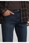Slim Fit Men's Dark Indigo Denim Jean Trousers - 5