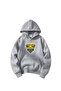 Oversize Hooded Bumblebee Printed Sweatshirt for Kids
