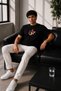 Unisex Oversize Embroidered Shiny Gyarados Design 100% Cotton T-Shirt - 5