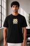Unisex Oversize Embroidered Togepi Design 100% Cotton T-Shirt