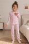 Girl's New Season Cotton Patterned Pajama Set Tkm1021