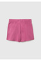 Girl's Dusty Rose Short Skirt with Heart Detail on the Front - 2
