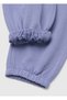 Girl's Purple Logo Embroidered Pocket Drawstring Sweatpants - 3