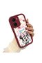 Vivo Y16 Compatible Case Camera Protector Minnie Pattern Burgundy Lover Couple Silicone Phone Case - 2