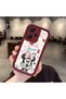 Xiaomi Redmi Note 13 Pro Plus Compatible Case Camera Protector Minnie Pattern Burgundy Lover Couple Silicone Phone Case