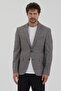 Girino Men's Black-Grey Plaid Polyviscon Fabric Sports Blazer Jacket