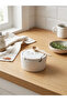 Concrete Salt Bowl, Wooden Spoon, Stone Color - 3