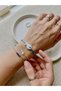 Spotted White Ceramic Fish Adjustable Bracelet - 2