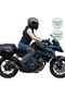 2-Piece Motorcycle Thermal Insulated Rider Protection Vest and Protective Knee Pads, Rain Pants - 2
